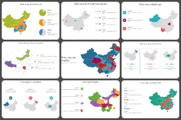 China Map Powerpoint Templates